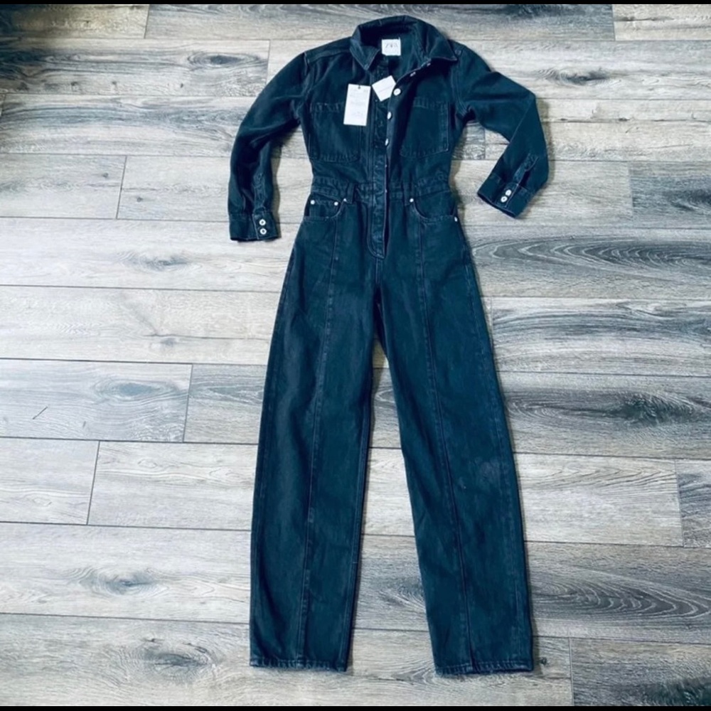 Zara denim jumpsuit